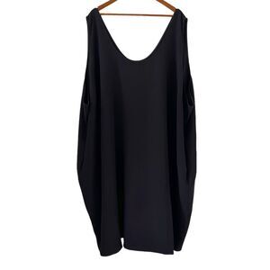 Universal Standard NEW Remi Crepe Sleeveless Dress In Black Size 4XL